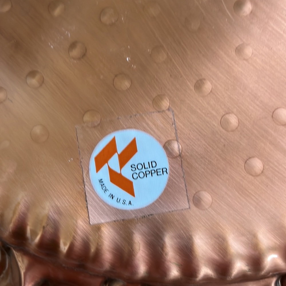Beautiful solid copper tray - Picture 2 of 3